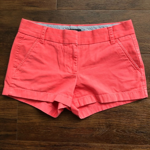 J. Crew Pants - J. Crew Salmon Pink 2.5” Chino Shorts, Sz. 2